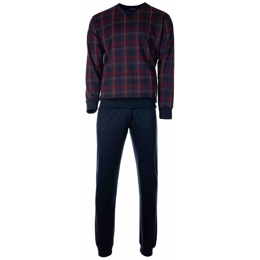 Ulisse Men's Pijamas Red Plaid